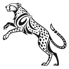 Fototapeta premium vector illustration of a cartoon lion