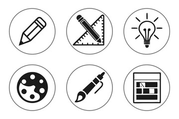 set of icons for web