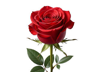 Close-up of a vibrant red rose on a black background.