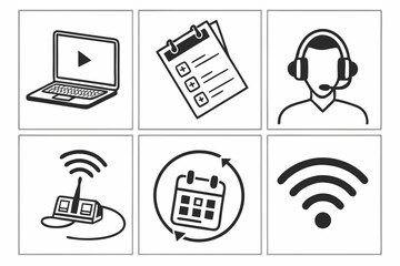 wireless technology icons