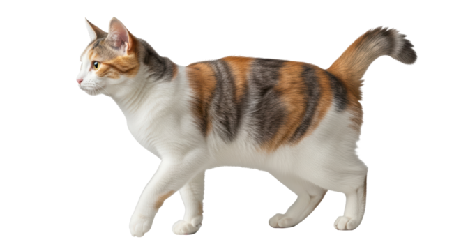 Isolated Calico Cat