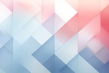 Obraz premium AI-Generated Abstract Pastel Geometric Shapes Layered in Soft Colors Background