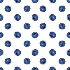 Blueberry seamless pattern