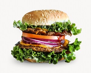 Vegan cheeseburger food photography recipe idea