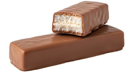 Isolated Coconut Chocolate Bar