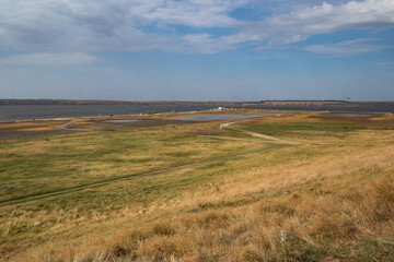 Fototapeta premium The shore of the estuary near the sea