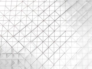 Abstract geometric white triangular pattern background