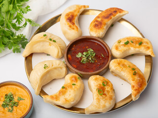 Pan fried momos. Kothey, gyoza,pan friend.
