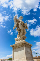 Marble Sculpture of an Angel in Sunlight, Italy.
Ponte Sant'Angelo Angels