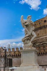 Marble Sculpture of an Angel in Sunlight, Italy.
Ponte Sant'Angelo Angels