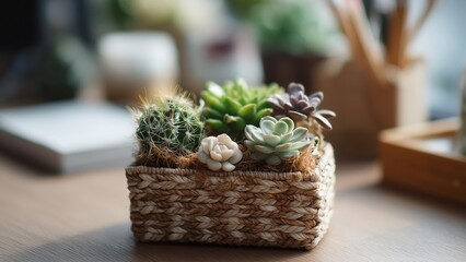 Take a Rest & Recharge: Succulent Arrangement for a Serene Break in Your Workspace