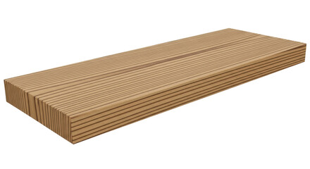 Isolated Wooden Board