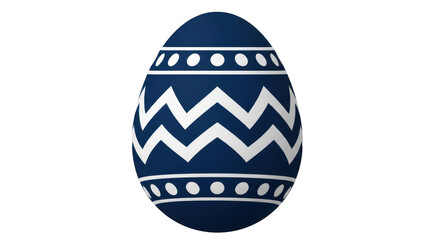 Isolated Decorated Easter Egg