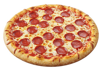 Pepperoni pizza, close-up view.