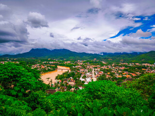 Luang Prabang, a UNESCO World Heritage town, reveals its true beauty when seen from above. From the top of Mount Phousi and other viewpoints surrounding the town, visitors are rewarded with sweeping p