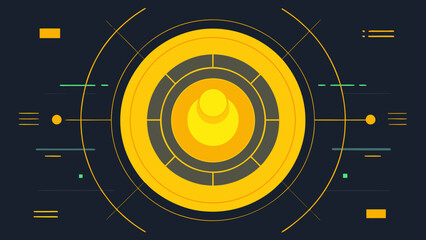 yellow scan line interface