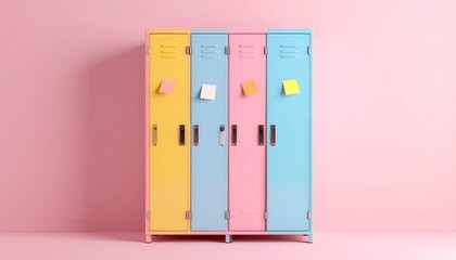 A Locker Quartet Pastel Portals of Memory and Mood