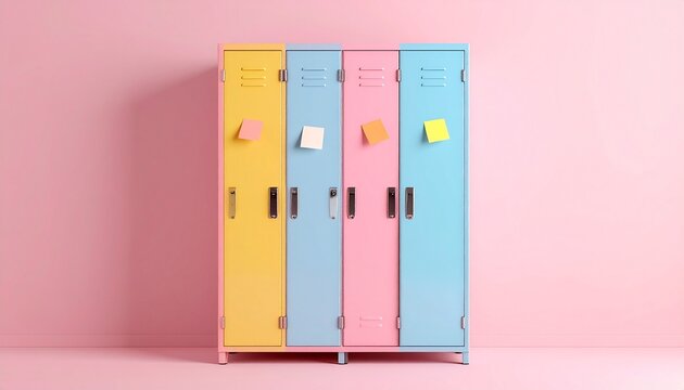 A Locker Quartet Pastel Portals of Memory and Mood