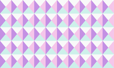 Pastel pink and mint green geometric triangle pattern.  A seamless, repeating design ideal for backgrounds, textiles, or website design.