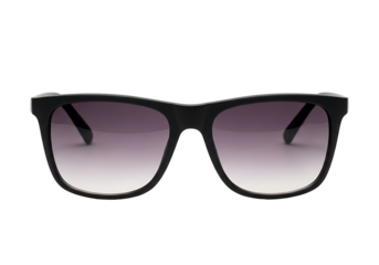 Black sunglasses with gradient lenses.