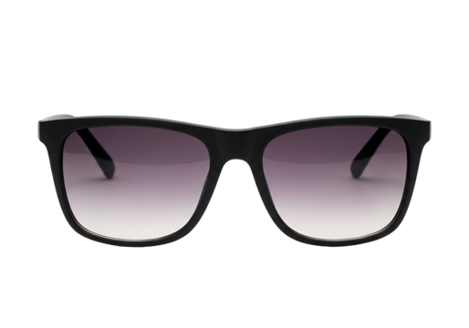 Black sunglasses with gradient lenses.