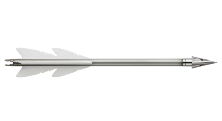 Isolated Silver Arrow