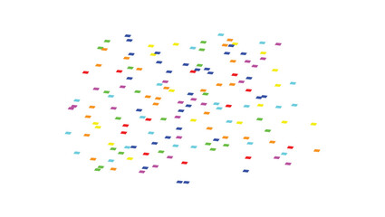 Colorful Abstract Geometric Confetti Pattern Background
