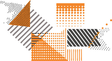 Abstract Minimal Mid-Century Vector Art &ndash; Retro Geometric Shapes, Earth Tones, Vintage Modern Wall Decor, Boho Scandinavian Style for Interior, Print, and Design Use
