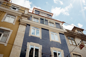 Lissabon Fassaden Fenster Azulejos