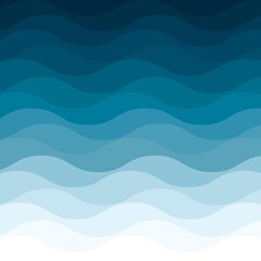 Gradient blue wave pattern background design