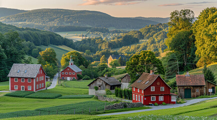 small village in the mountains