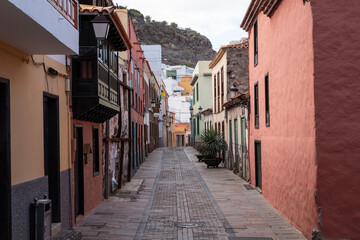 Calles con casas tradicionales de San Sebastián de La Gomera