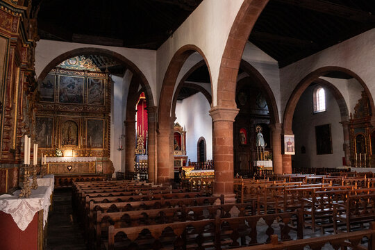 Interior de la Iglesia de la Asunci&oacute;n en San Sebasti&aacute;n de La Gomera