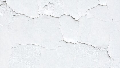 Obraz premium Cracked white plaster wall texture