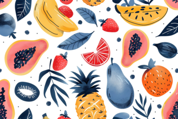 Ornate Fruit Sketches