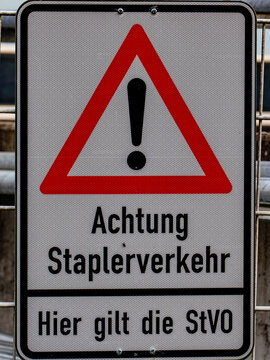 Achtung Staplerverkehr