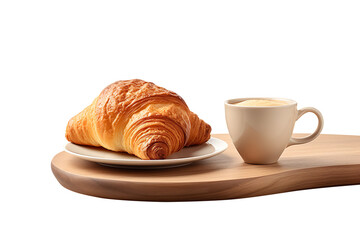 croissant and coffee