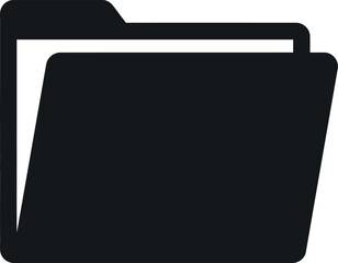 Open folder icon business document organization