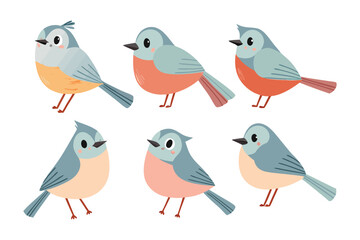 A Collection of Little Birds: A colorful group of tiny birds, each with its own unique personality, comes together in a lively and lighthearted scene. The charming illustrations evoke feelings of joy.