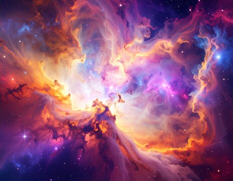 burning fire in the sky