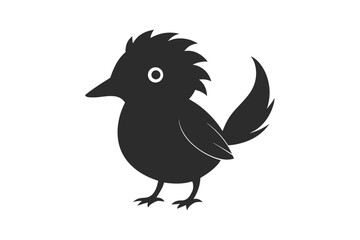 Fototapeta premium baby-nuthatch--black-illustration-silhouette-vec-01.eps