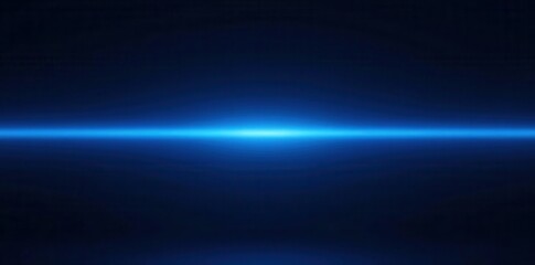 Single blue luminous stripe on pitch-black backdrop, sleek, ray, vivid