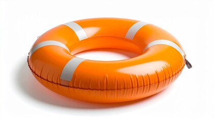 lifebuoy isolated on white