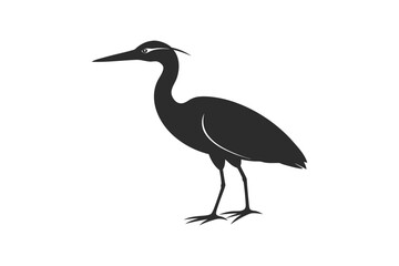 Obraz premium pelican--black-illustration-silhouette-vector