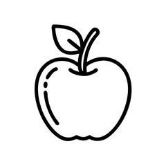 Fitness and health apple icon transparent background
