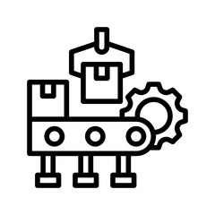 Fototapeta premium Factory Line icon