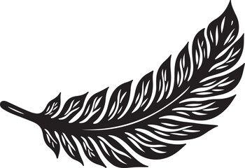 Obraz premium Elegant Feather Silhouette Bundle 