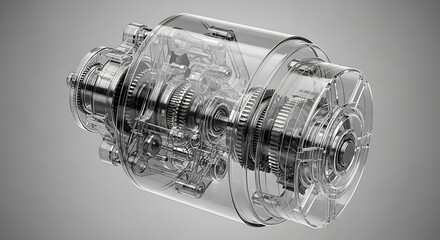 Transparent Gearbox: A Detailed View of Internal Mechanics and Engineering Design