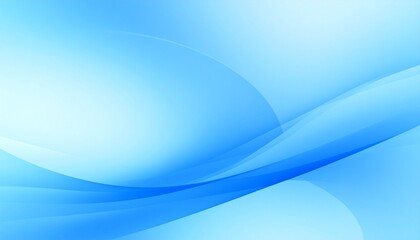 Flowing abstract curves in cool blue gradient, modern fluid motion design