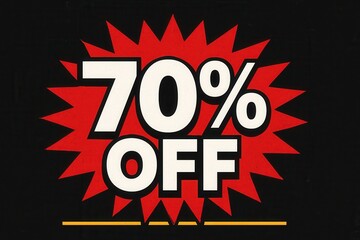 Fototapeta premium Bold promotional graphic displaying 